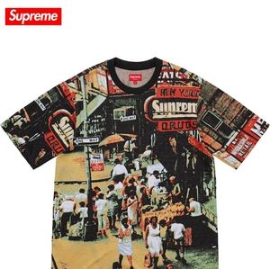 🗽SUPREME🗽"Street Scene" Jacquard S/S Shirt-M